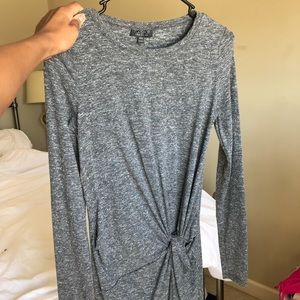 Top shop Gray long sleeve dress